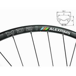 Koła 29 Alex Rims MD21, Novatec D791SB D792SB6-śrub Tubeless Ready