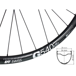 Koła gravel DT G540 db Novatec CLD791 CLD792 Center Lock Tubeless Ready