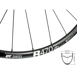 Koła 29 DT R470, Novatec D791SB D792SB 6-śrub Tubeless Ready