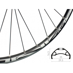 Koła 27,5 Rodi Tryp25, Novatec D791SB D792SB 6-śrub Tubeless Ready